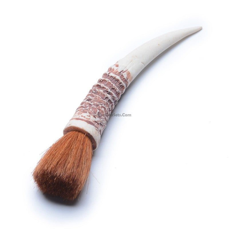 Premium Sheep Horn Teapot Brush - Natural Cleaning Tool for Tea Pots, Cups & Utensils - Perfect for Tea Lovers & Home Brewing Enthusiasts