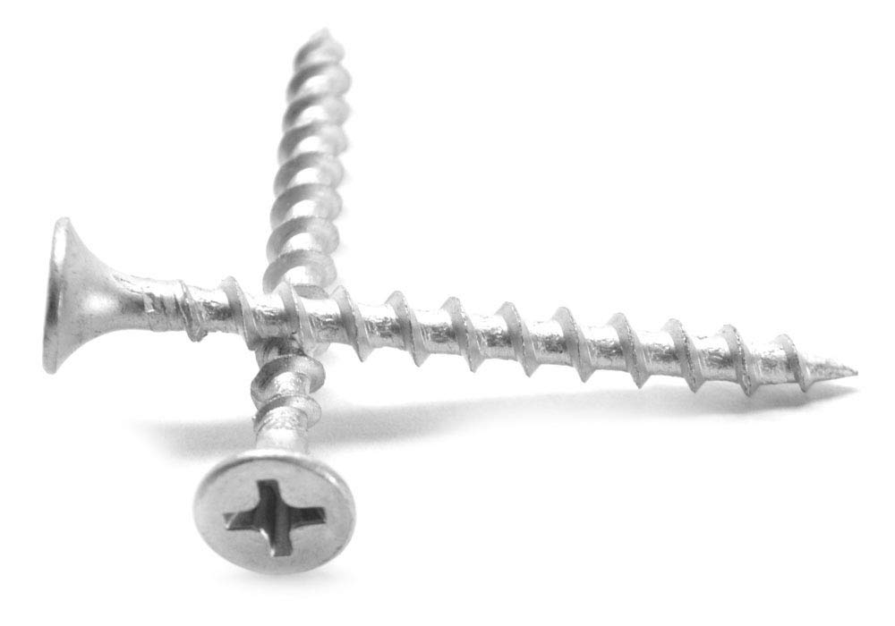 #6-9 x 2 Coarse Thread Deck Screws - Phillips Bugle Head, Low Carbon Steel Dacrotized (Pack of 1750) - Perfect for Outdoor Decking, Fencing & Wood Construction Projects