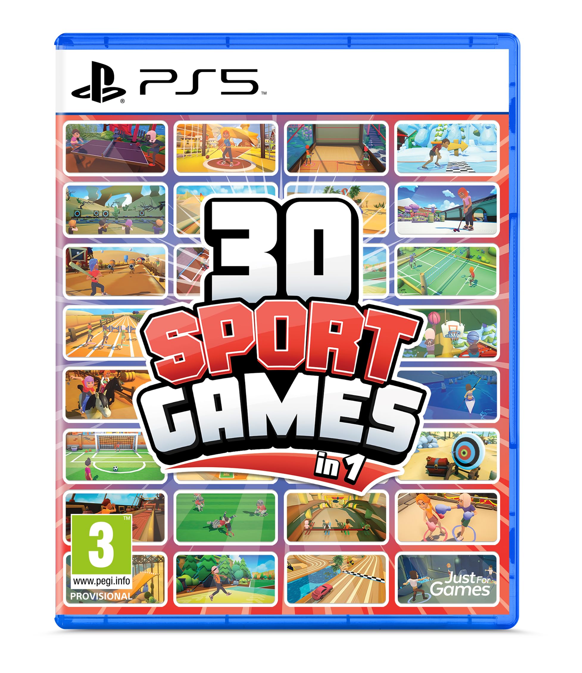 30-in-1 Sports Game Collection for PS5 - Multiplayer Family Fun, Football Basketball Tennis & More - Perfect for Parties & Game Nights