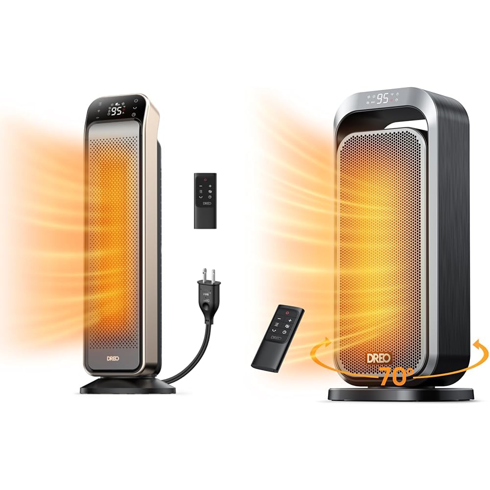 Dreo Portable Electric Space Heater for Indoor Use - Fast Heating, Quiet & Energy Efficient - Perfect for Home, Office, Bedroom & Small Rooms
