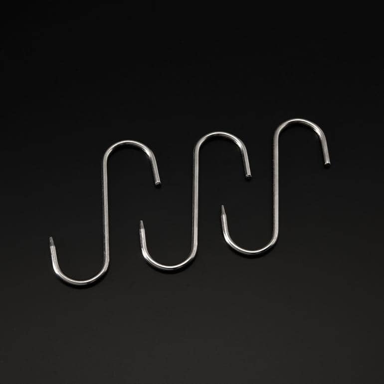 10 Pack Heavy Duty S Hooks for Hanging - Stainless Steel Hanging Hooks for Kitchen, Garage, Closet & Outdoor Use - Perfect for Organizing Tools, Utensils, Towels & More