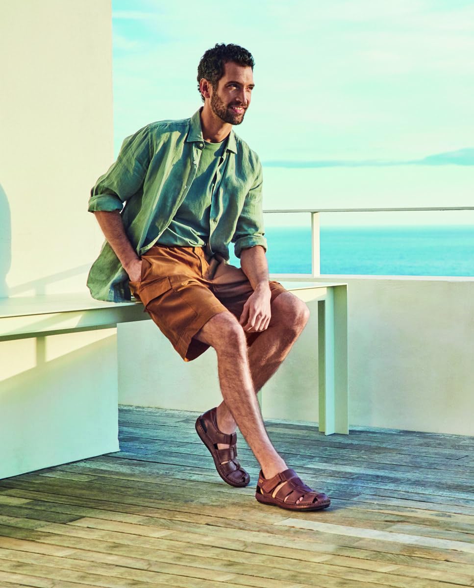 PIKOLINOS Men's Leather Flat Sandals - Comfortable & Stylish Tarifa Design for Casual Wear, Beach, and Summer Outings