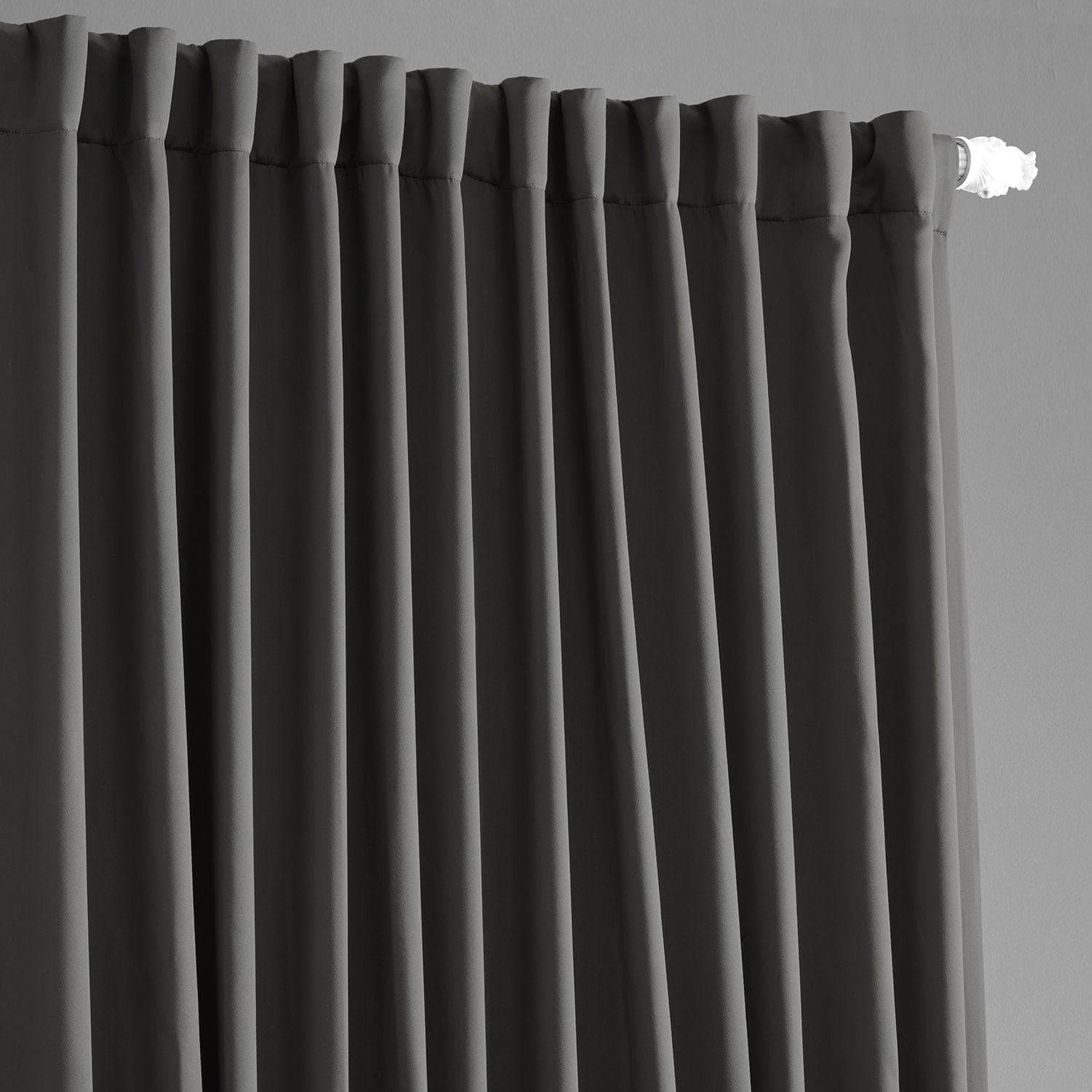 Anthracite Grey Extra Wide Blackout Curtains for Bedroom & Living Room - Thermal Insulated, Noise Reducing, Light Blocking Window Drapes for Home Decor