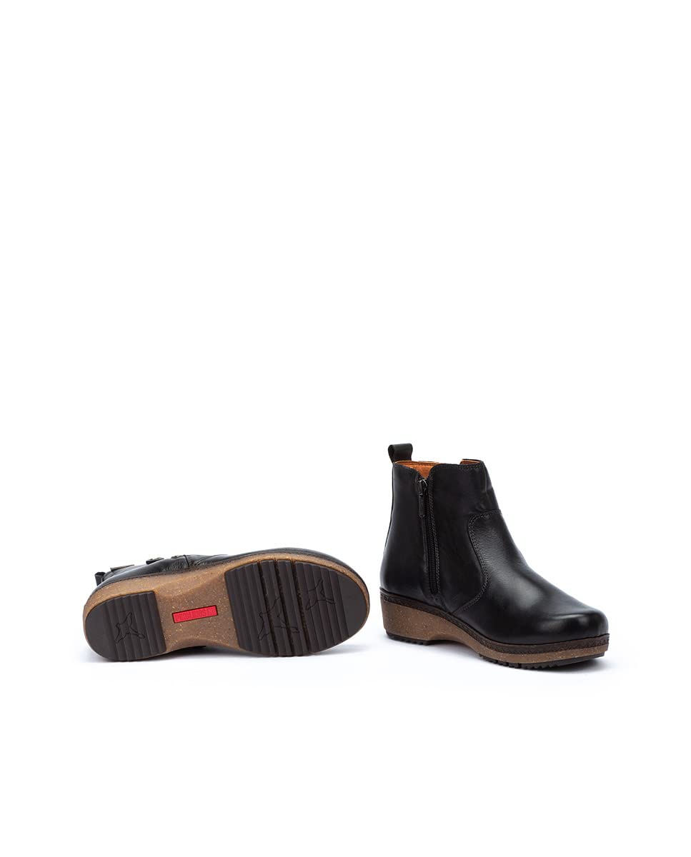 PIKOLINOS Women's Leather Flat Ankle Boots - Granada Style Comfortable Casual Shoes for Walking, Work & Everyday Wear