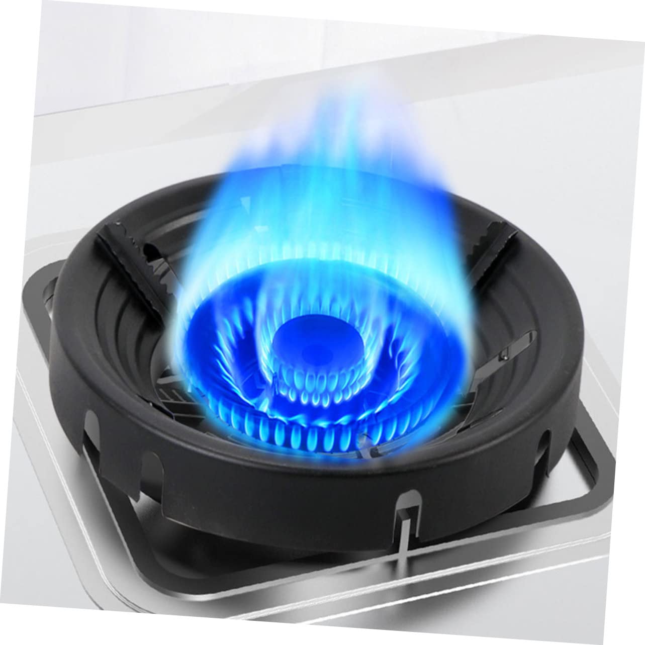 BESPORTBLE 2-Pack Universal Stainless Steel Gas Stove Windshield & Wok Support - Fireproof Range Hood Cover for Outdoor Camping & Home Kitchen Use