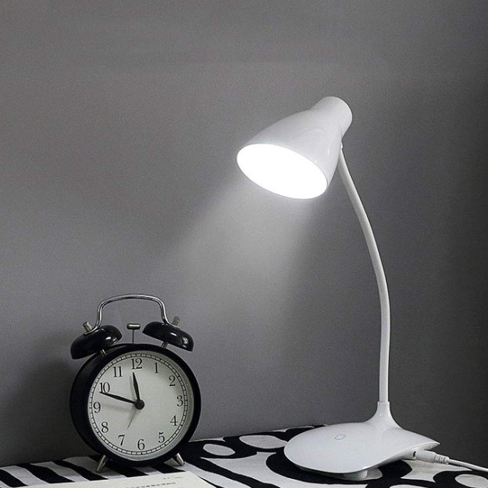 Uonlytech Rechargeable Cordless LED Table Lamp - Dimmable Touch Control, Flexible Gooseneck, 3 Brightness Levels - Perfect for Bedside, Office, Reading & Nightstand Use