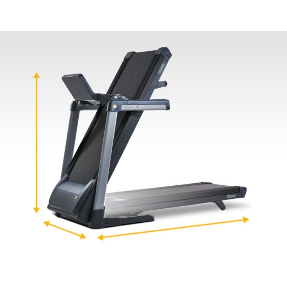 LifeSpan Fitness TR3000i Folding Treadmill - Compact Home Gym Equipment for Running & Walking | Perfect for Small Spaces & Home Workouts