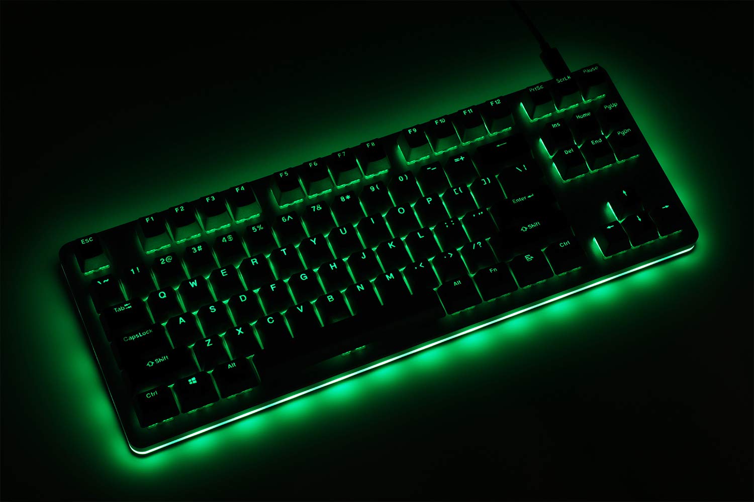 Drop CTRL Tenkeyless TKL 87-Key Mechanical Gaming Keyboard - Hot-Swappable Switches, RGB Backlit, Programmable Macros, USB-C, Doubleshot PBT Keycaps, Aluminum Frame (Kaihua Speed Silver) - Perfect for Esports, Coding & Office Work