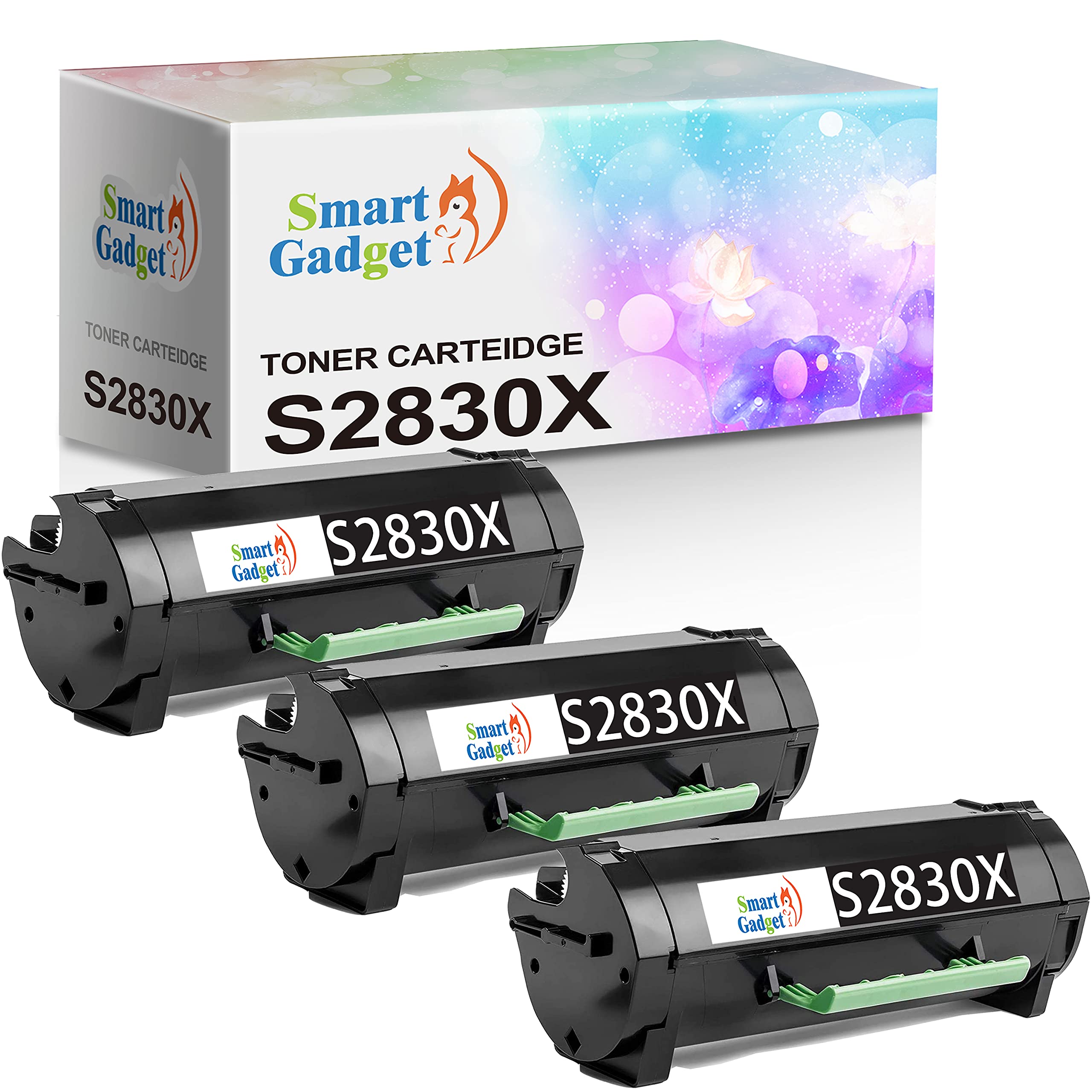 3-Pack Dell S2830dn Toner Cartridge - 8500 Pages | Compatible with 2830dn Printers for Office Use