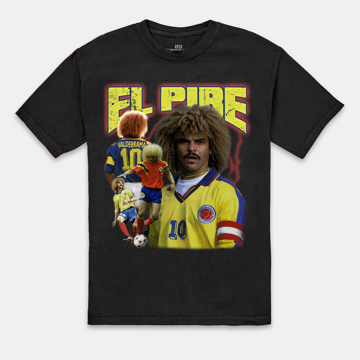Live Breathe Futbol Valderrama T-Shirt - Vintage Soccer Fan Tee for Men & Women - Perfect for Game Day, Training & Casual Wear