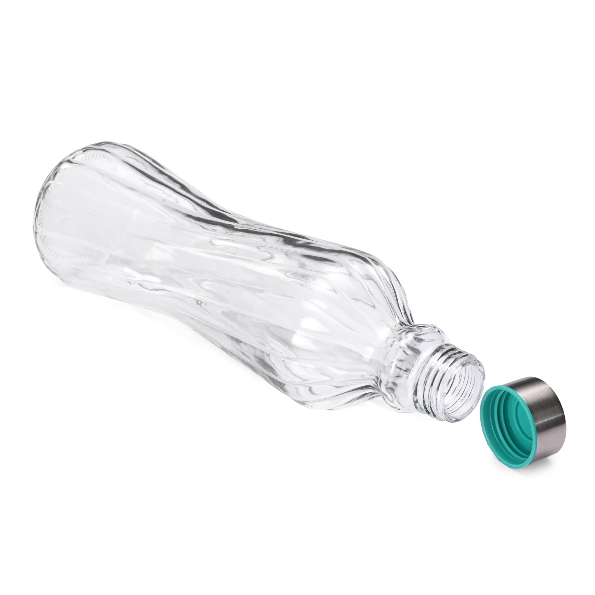 Stylish Sleek Transparent 1000ml Glass Water Bottle - BPA-Free, Food Grade, Leak-Proof for Water, Juice & Beverages - Perfect for Gym, Office, Travel & Outdoor Activities