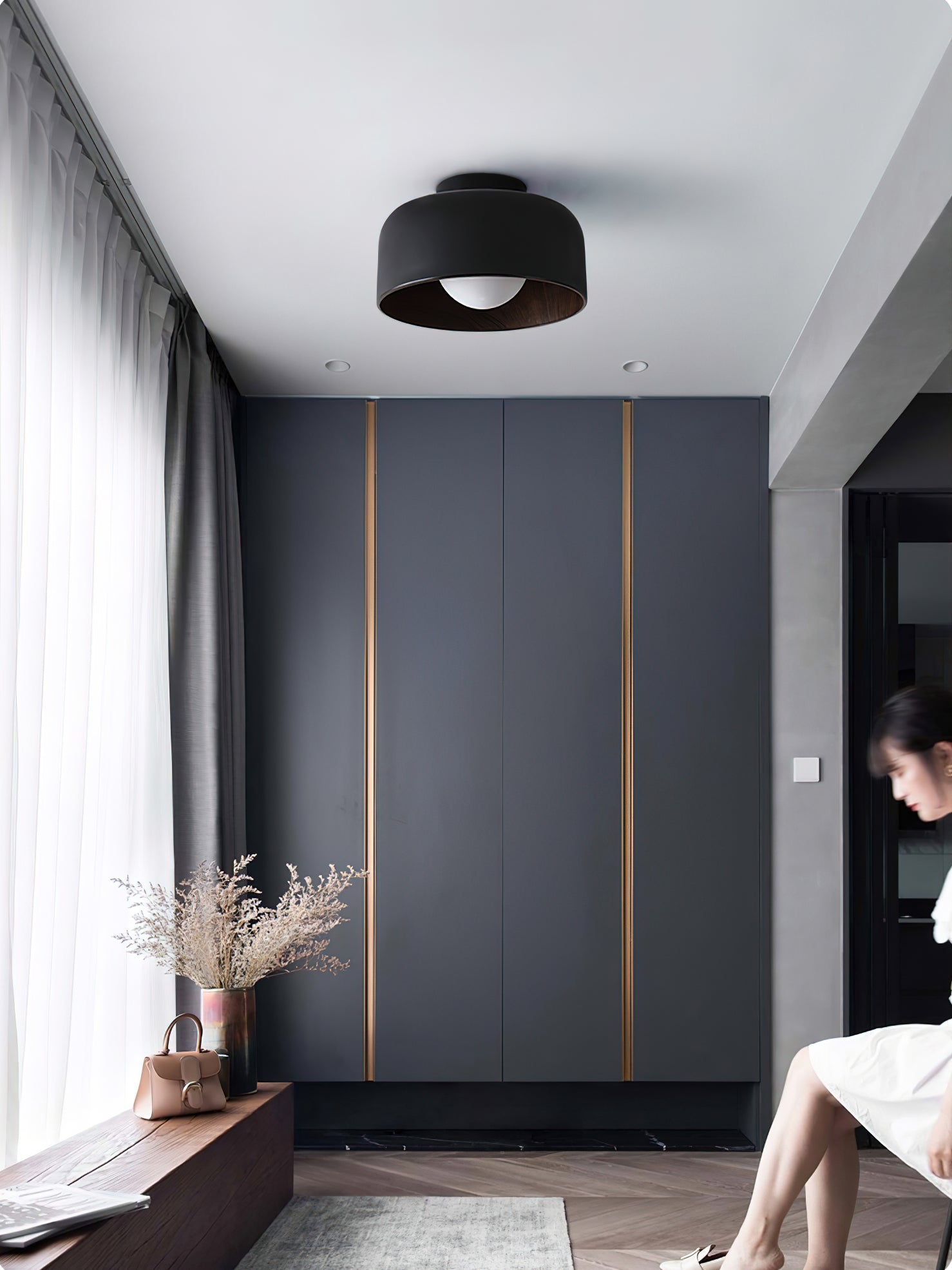 Lumosphere Modern LED Ceiling Light Fixture - Energy Efficient Dimmable Lighting for Living Room, Bedroom, Kitchen | Easy Installation Home Decor