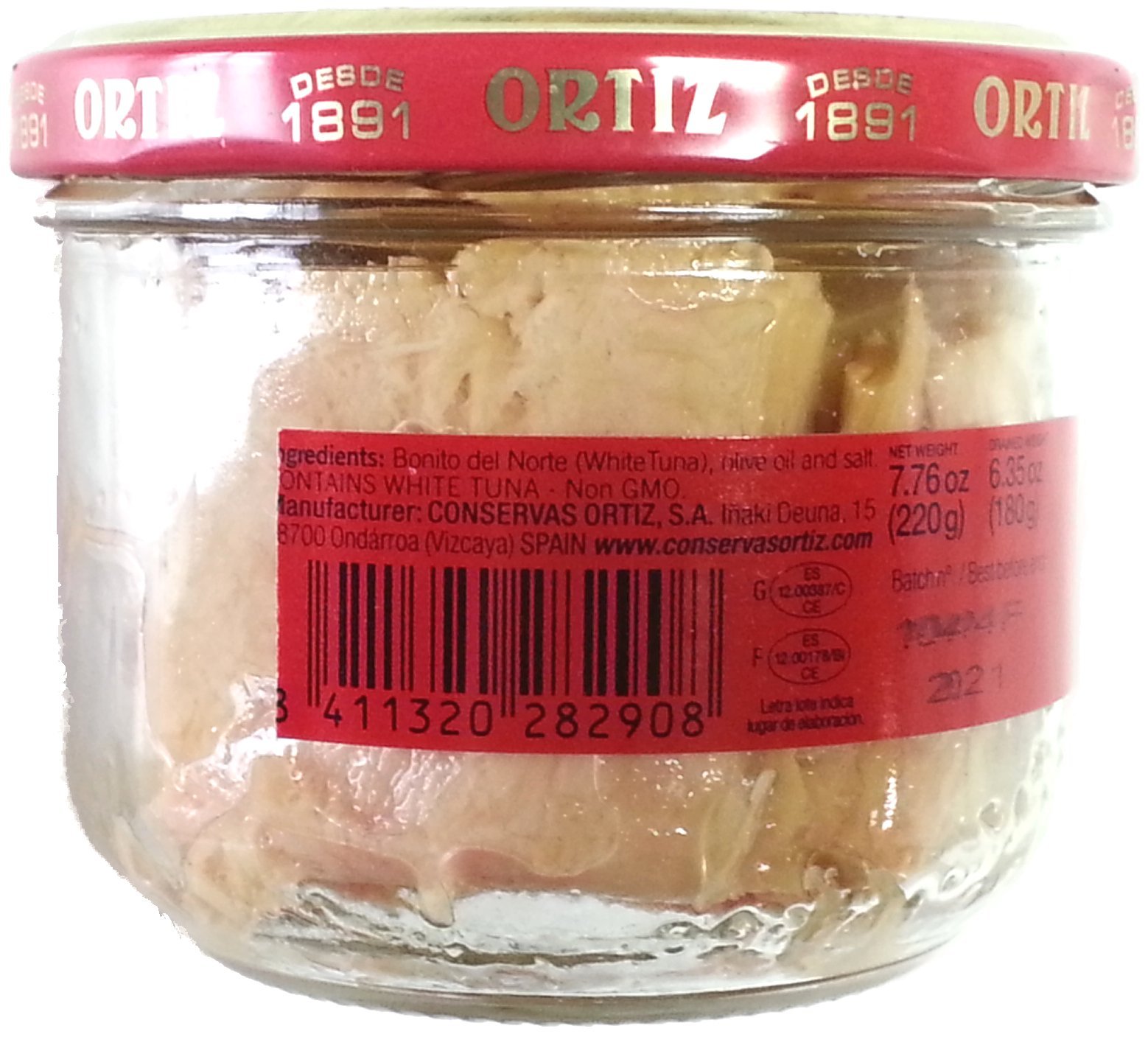 Premium Ortiz Bonito Del Norte White Tuna in Olive Oil (2-Pack) - High-Quality Spanish Tuna for Salads, Sandwiches & Tapas