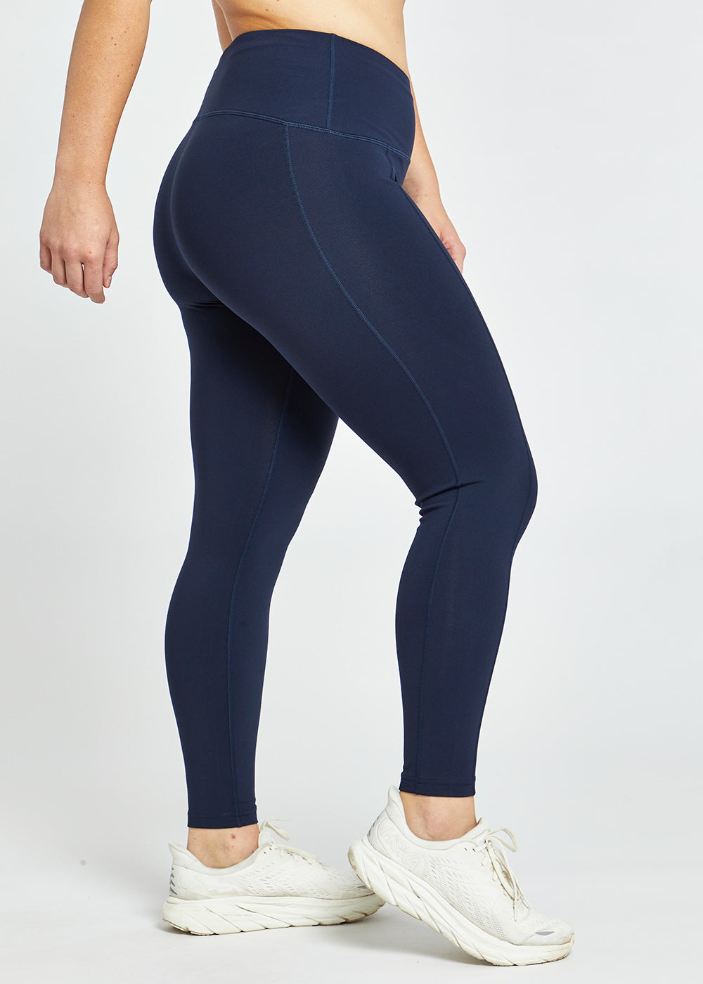 Mo Women's High-Waisted 7/8 Running Tights - Breathable Workout Leggings for Yoga, Gym & Outdoor Jogging