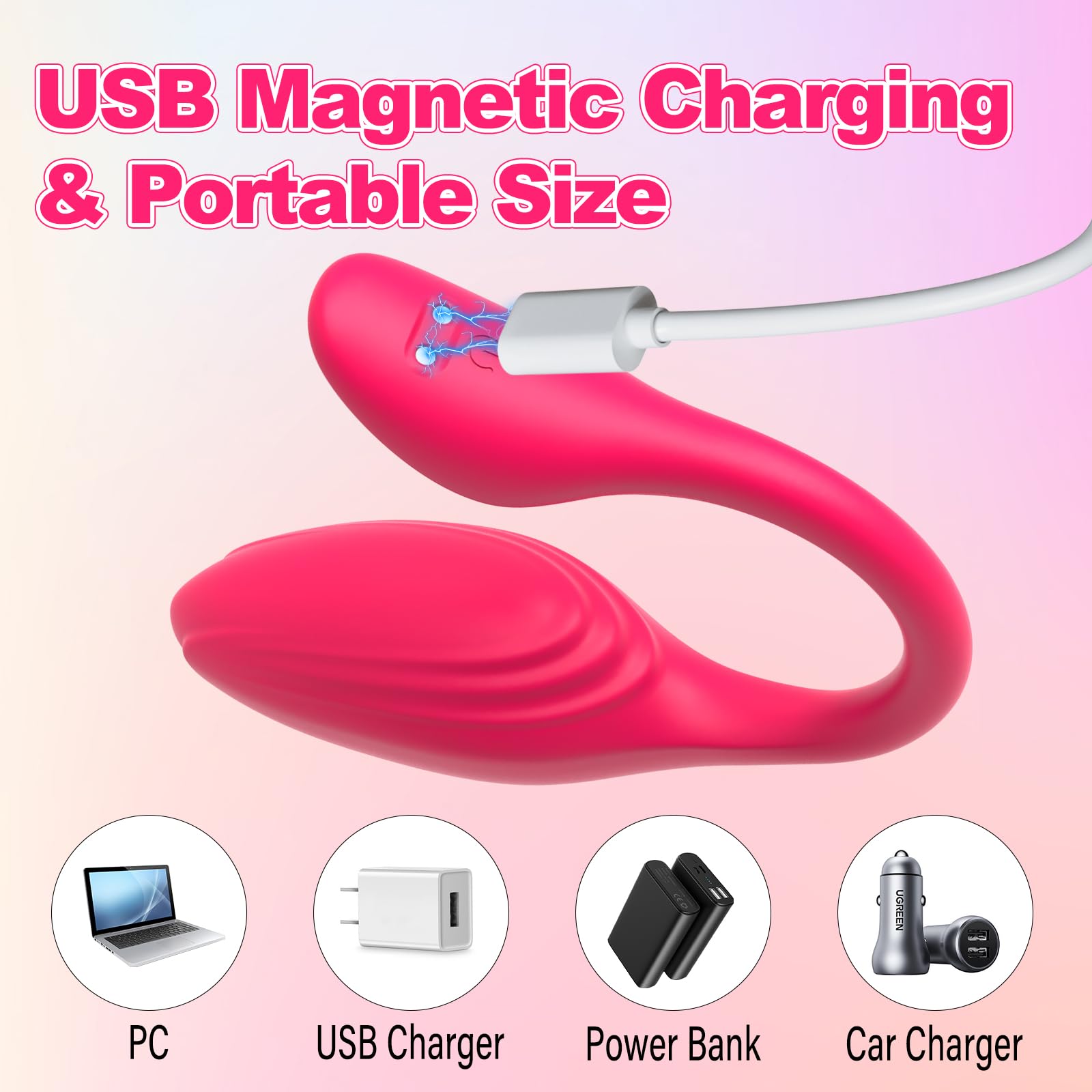**G-Spot Vibrator - Wireless Remote Control Silicone Vibrator for Women with 10 Vibration Modes & APP Control, Wearable Panty Vibrator for Couples & Solo Play - Perfect for Date Nights & Long-Distance Relationships**