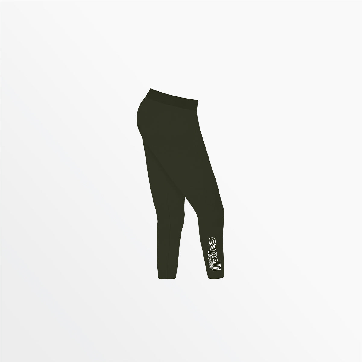 Women's Mid Rise Logo 3/4 Cotton Leggings - Comfortable Stretchy Yoga Pants for Workout, Running & Casual Wear