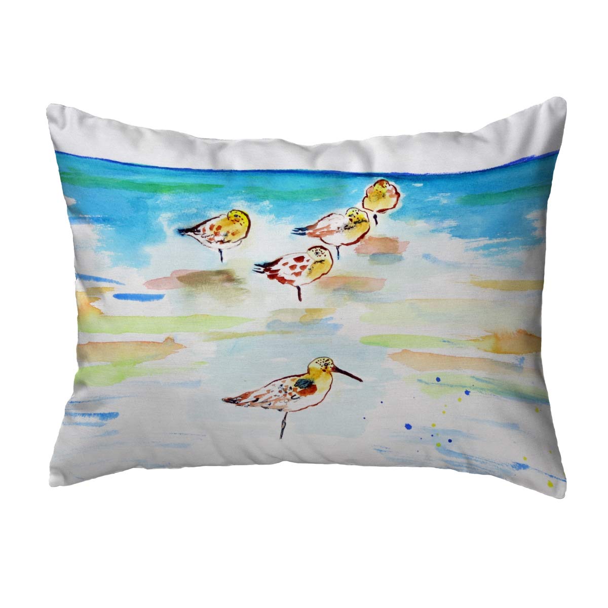 Betsy Drake NC1090 Decorative Throw Pillow 16x20 Inches Multi-Color for Sofa, Bed & Living Room - Soft & Stylish Home Decor Accent