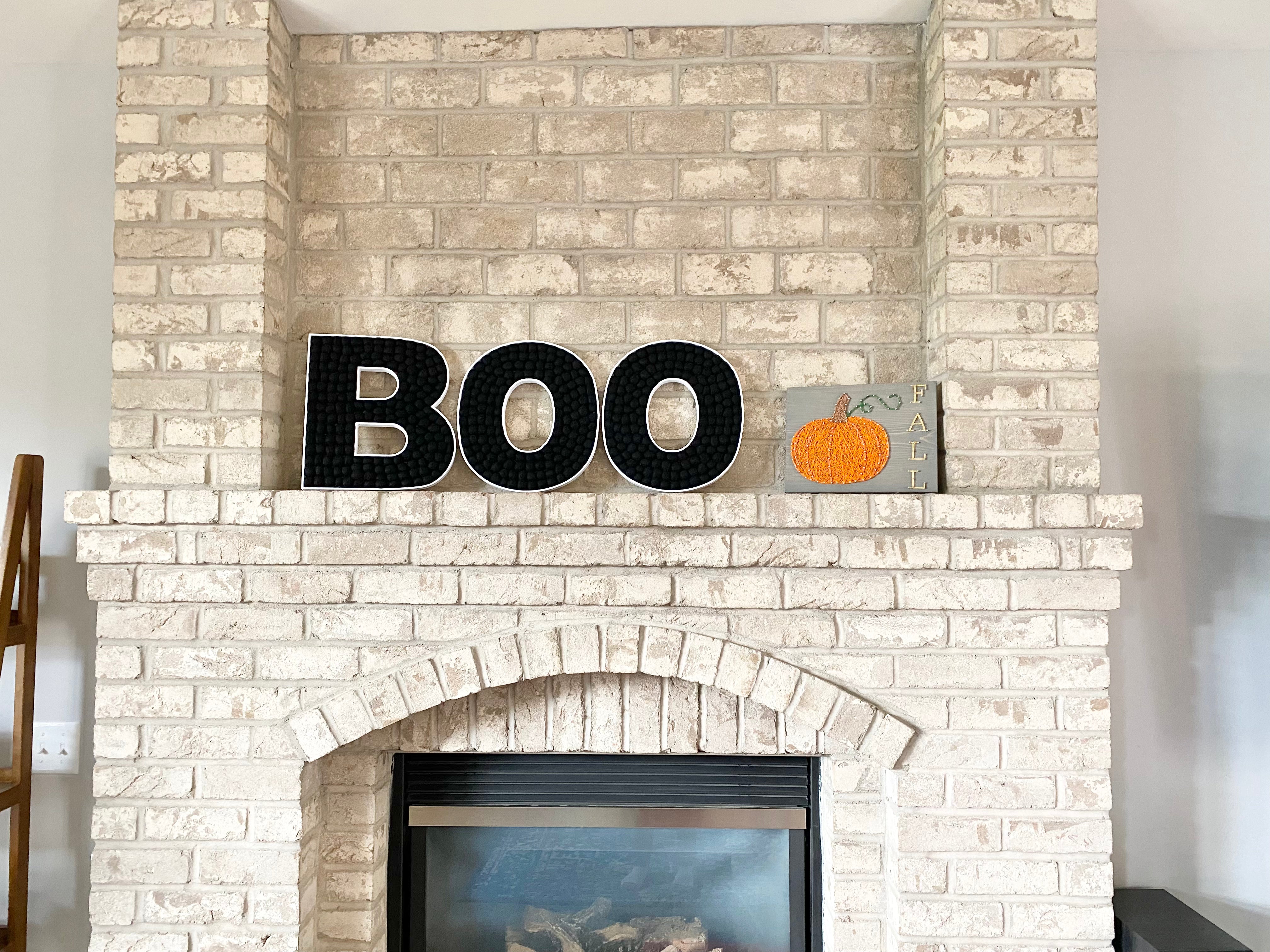 BOO Felt Ball Letters - Soft Alphabet Decor for Kids Room, DIY Wall Art, Nursery Decor, Birthday Party Backdrop - Perfect for Home, Classroom & Event Decoration