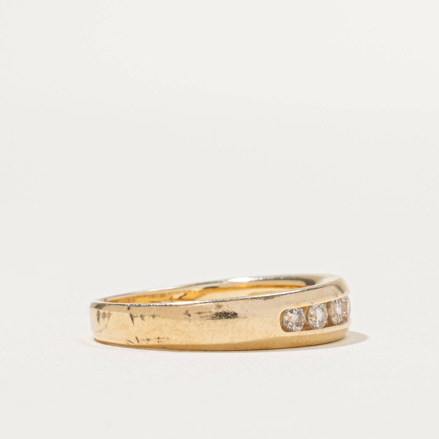 Semi Eternity Diamond Band Ring - 0.36 Carat Total Weight (CTW) - Size 6.75 - Perfect for Engagement, Wedding, Anniversary & Special Occasion Gifts