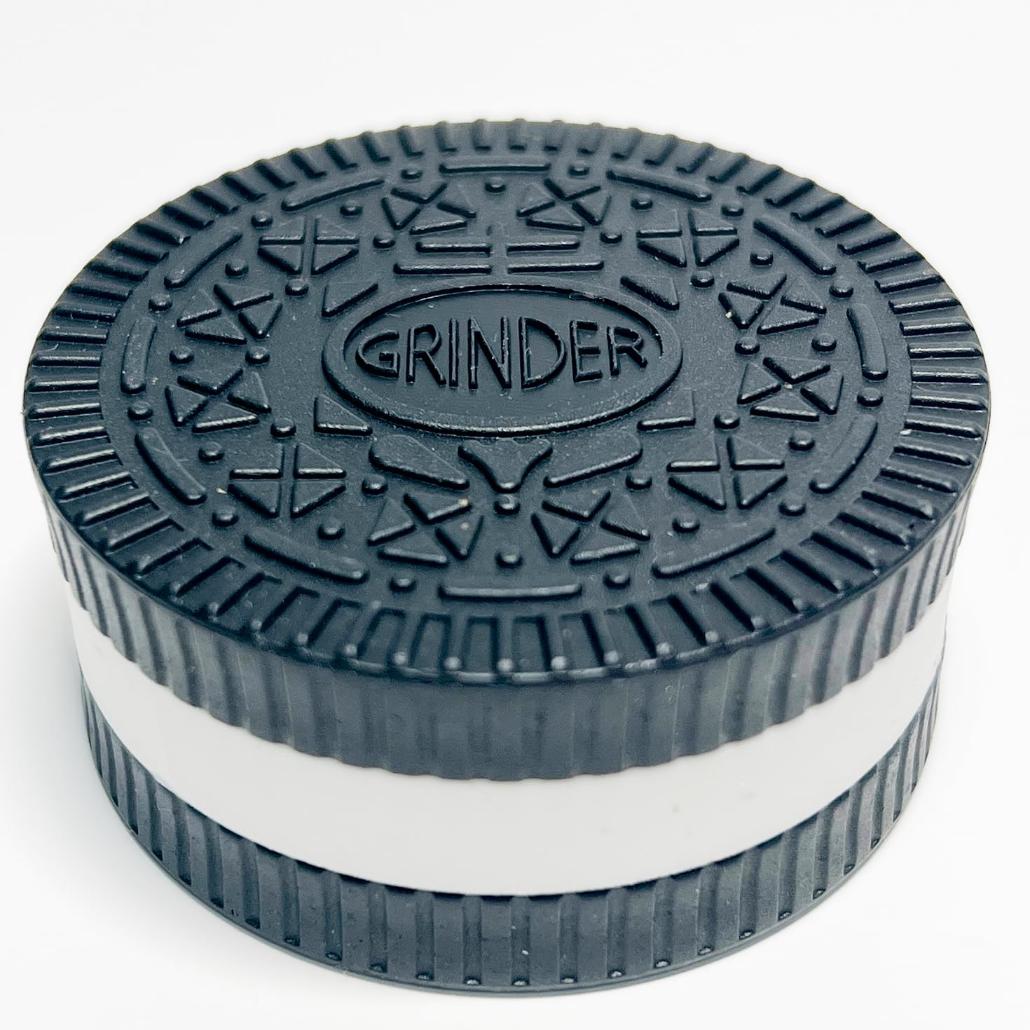 2.2 Inch Herb and Spice Grinder - Portable Pocket Grinder with Unique Biscuit Cookie Design - Perfect for Kitchen, Camping & Travel Use