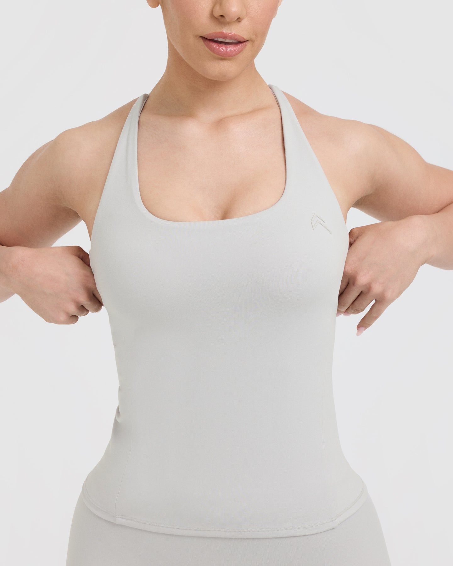 Timeless Square Neck Vest for Women - Light Grey Knit Sweater Vest | Perfect for Layering, Office Wear & Fall Outfits