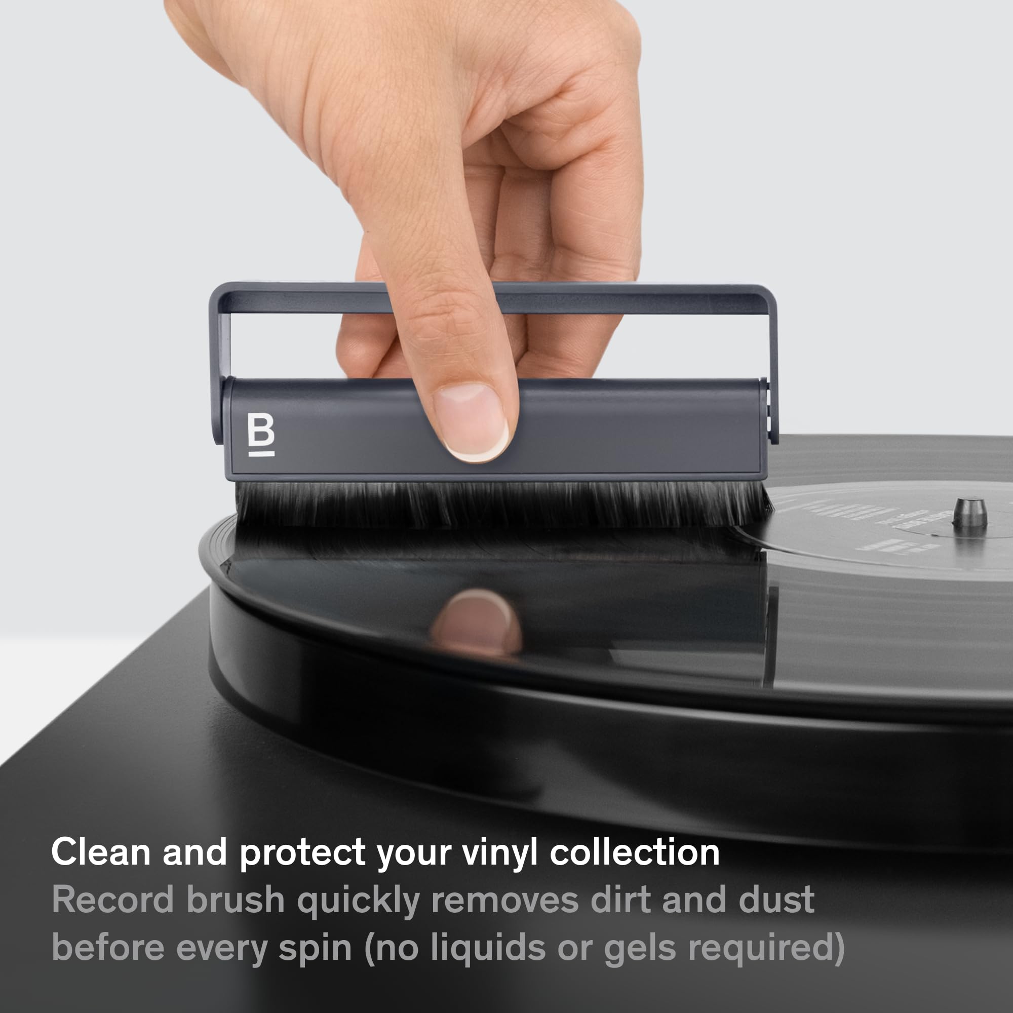 Record Cleaner Kit - 2-Piece Vinyl Cleaning Kit with Carbon Fiber Anti-Static Brush & Stylus Cleaner - Essential for Vinyl Record Maintenance & Turntable Care - Perfect for Audiophiles & Music Collectors