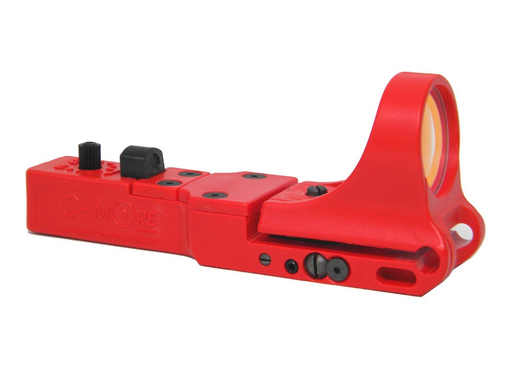 C-MORE Systems SlideRide Red Dot Sight with Standard Switch - Pistol & Rifle Optics for Shooting, Hunting & Tactical Use