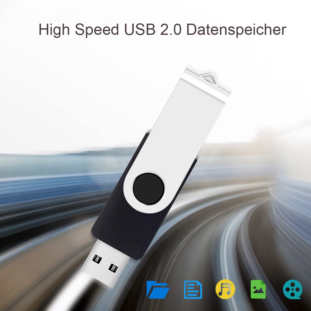 ABLAZE 2GB USB Flash Drive 50-Pack - High Speed USB 2.0 Metal Swivel Memory Sticks for Office & School