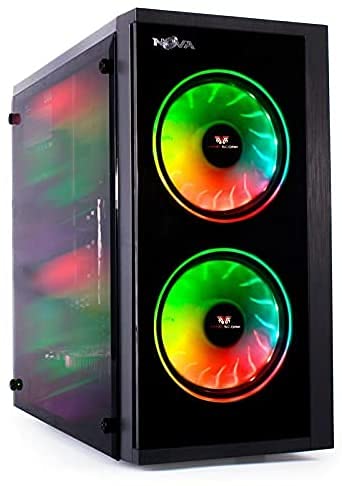 Renewed Veno Scorp ARGB Gaming PC - Intel i5, 240GB SSD + 500GB HDD, 8GB RAM, GT730 2GB, Windows 10, WiFi | Perfect for Esports, Streaming & Home Office Use