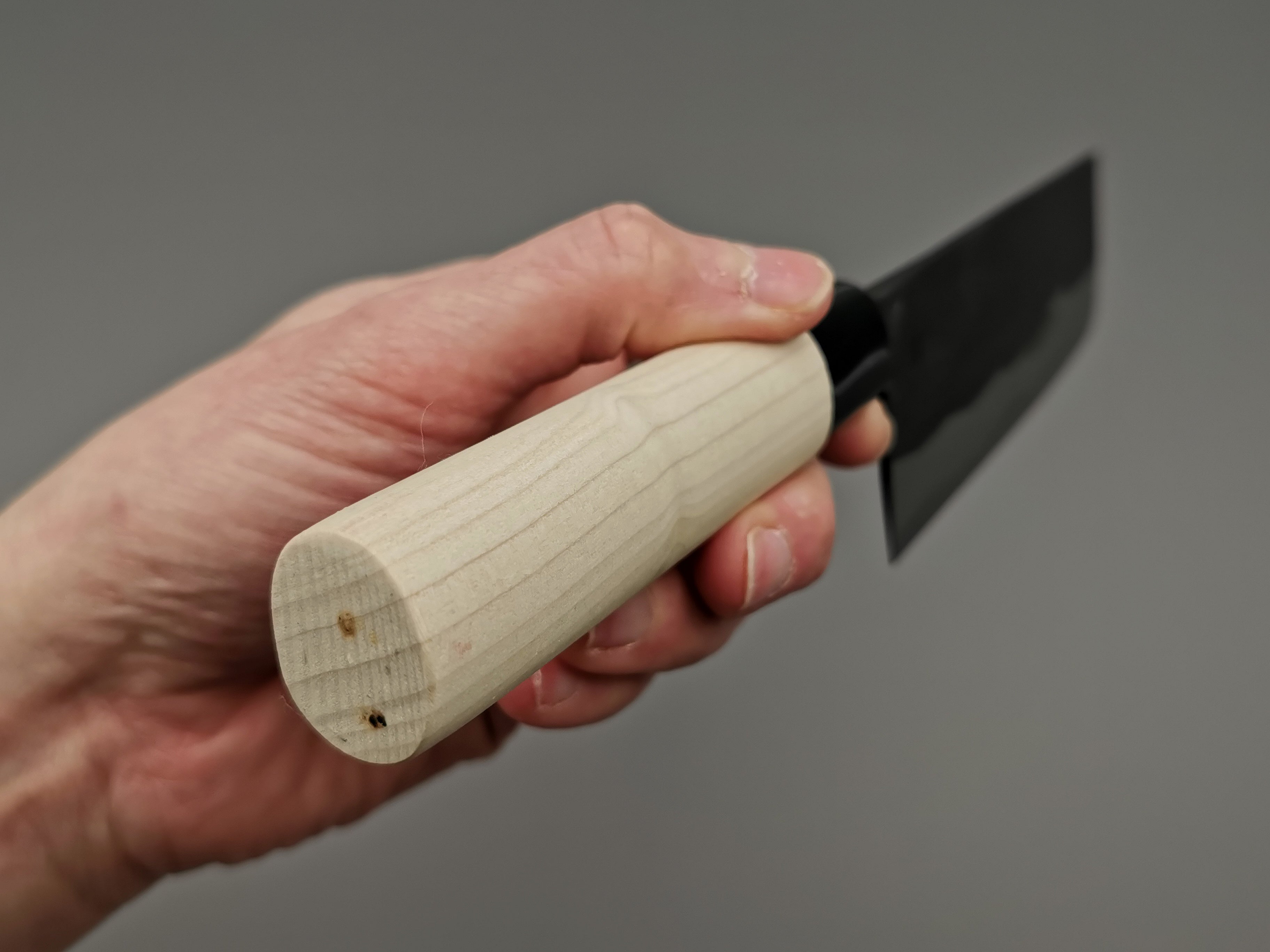 Premium Japanese Takeo Murata Buho Nakiri Knife - High Carbon Steel Vegetable & Herb Chopping Knife for Professional Chefs & Home Cooking - Perfect for Slicing, Dicing & Mincing Vegetables, Herbs & Fruits
