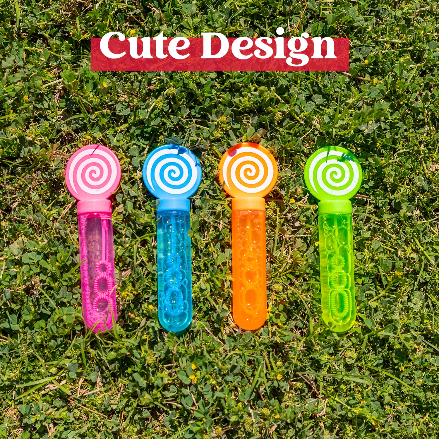 JOYIN 24 Pack Mini Bubble Wands - Kids Bubble Maker Toys for Birthday Parties, Weddings & Summer Outdoor Play - Fun Bubble Blowing Toys for Toddlers & Children - Perfect for Backyard, Park & Beach Activities