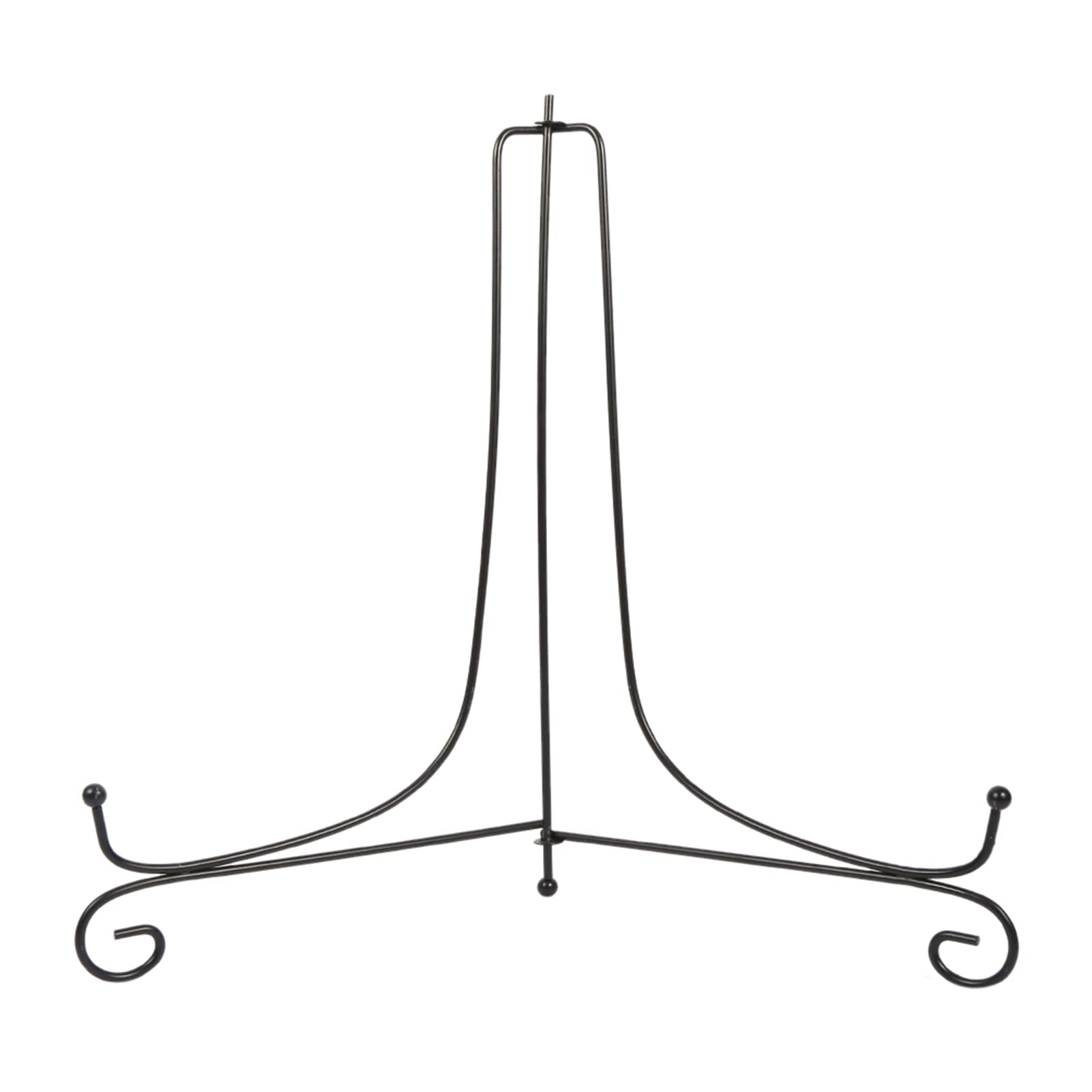 GOTOTOP Frosted Finish Iron Display Stand for Plates, Photos, Books & Trophies - 5 Sizes (4-12 Inch) - Sturdy & Versatile Home & Office Decor for Shelves, Desks & Countertops