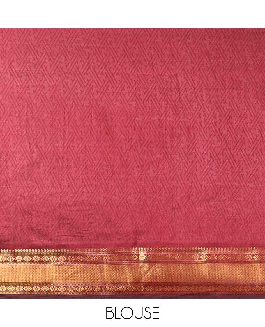Black Pochampally Design Semi Patola Saree with Traditional Border - Elegant Indian Handloom Silk Saree for Weddings, Festivals & Special Occasions
