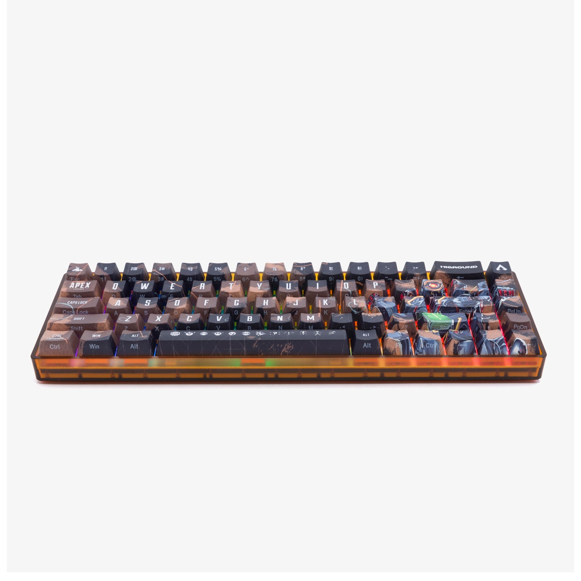 Apex Legends™ Higround Basecamp 65+ Mechanical Gaming Keyboard - Pathfinder Edition | Compact 65% Layout, RGB Backlit, Custom Keycaps | Perfect for FPS Gaming, Esports & Streamers