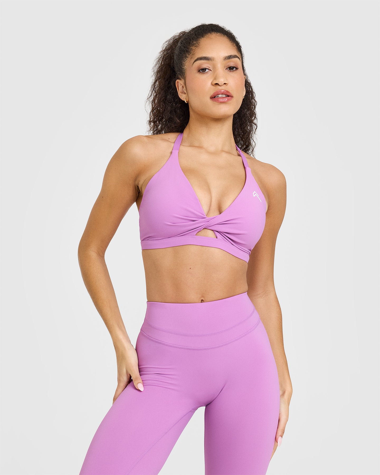 High Support Unified Twist Sports Bra for Women - Orchid Purple - Perfect for Yoga, Running & Gym Workouts