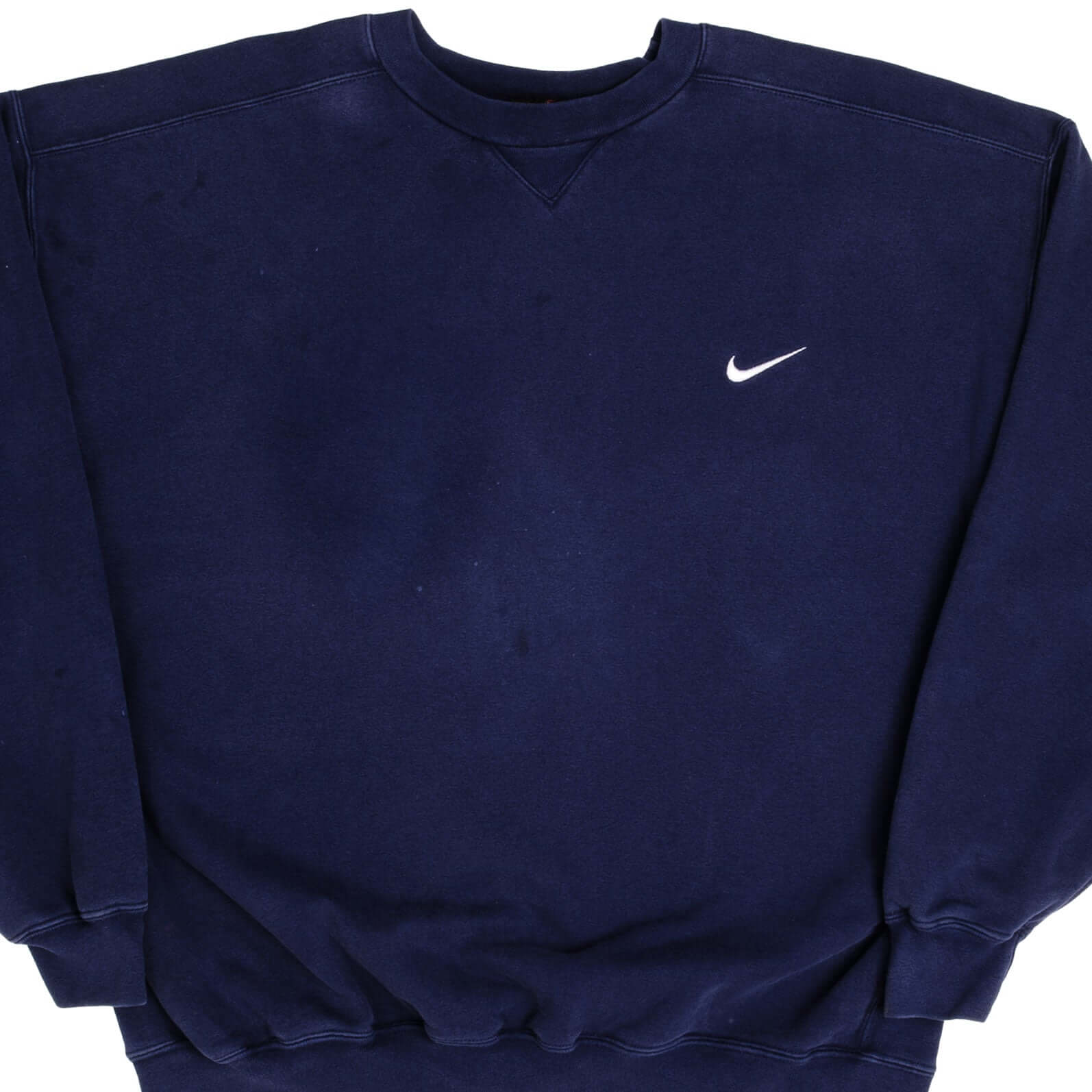 Vintage Classic Nike Swoosh Blue Heavyweight Sweatshirt 90s XL Navy - Retro Streetwear for Men, Casual Outfit & Gym Wear