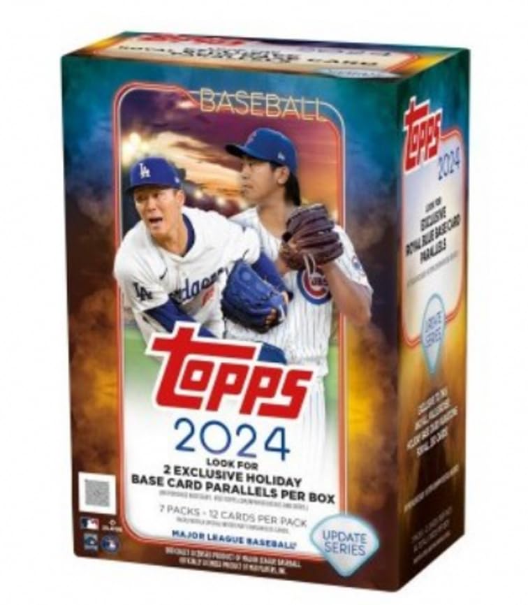 2024 Topps Update Baseball Sealed Blaster Box - 7 Packs Per Box | MLB Trading Cards Collection | Perfect for Collectors, Gifts & Fantasy Baseball Fans