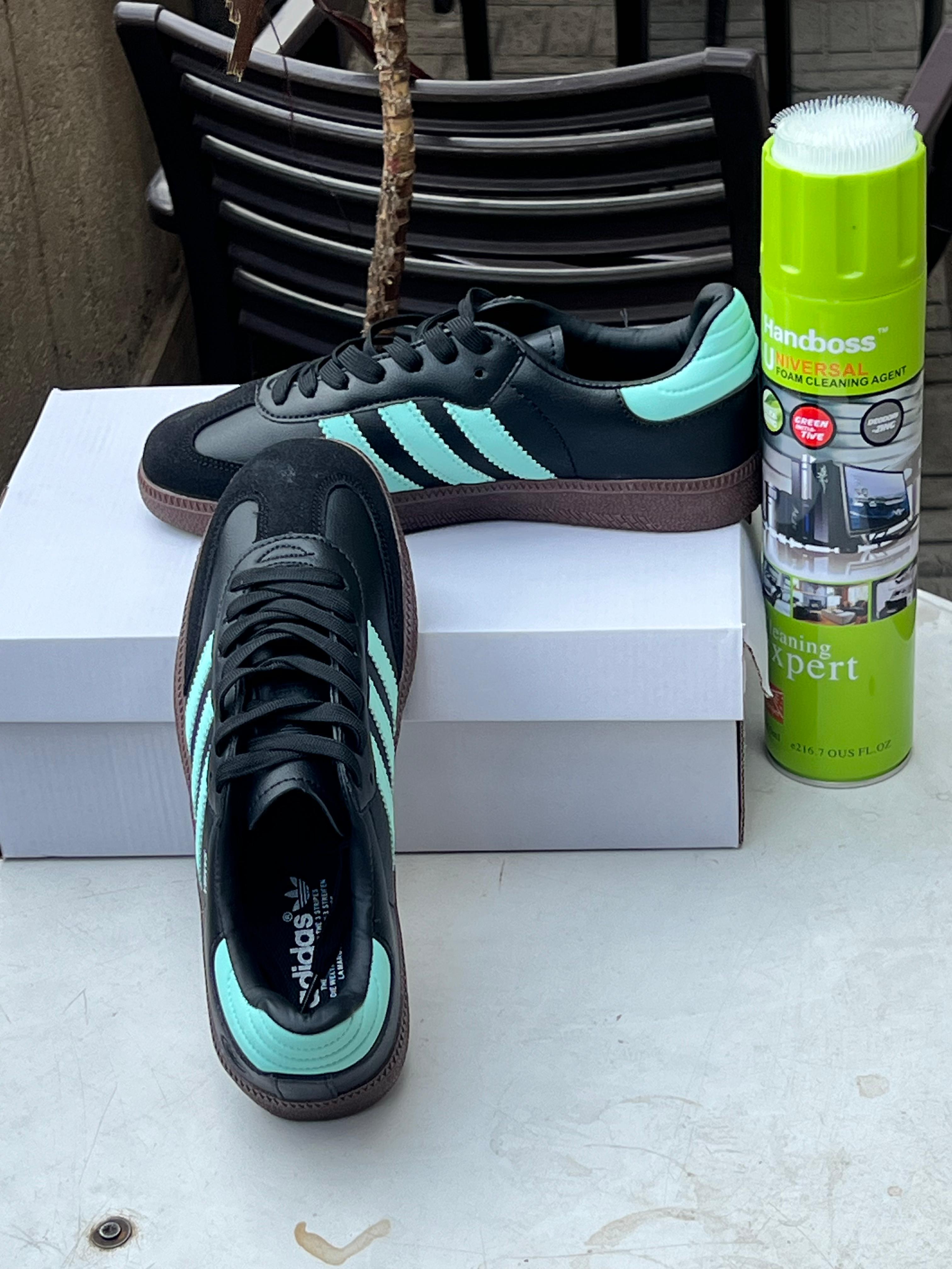 Adidas Samba Sneakers - Classic Black & Blue Shoes for Men & Women | Casual Wear, Street Style, Everyday Comfort