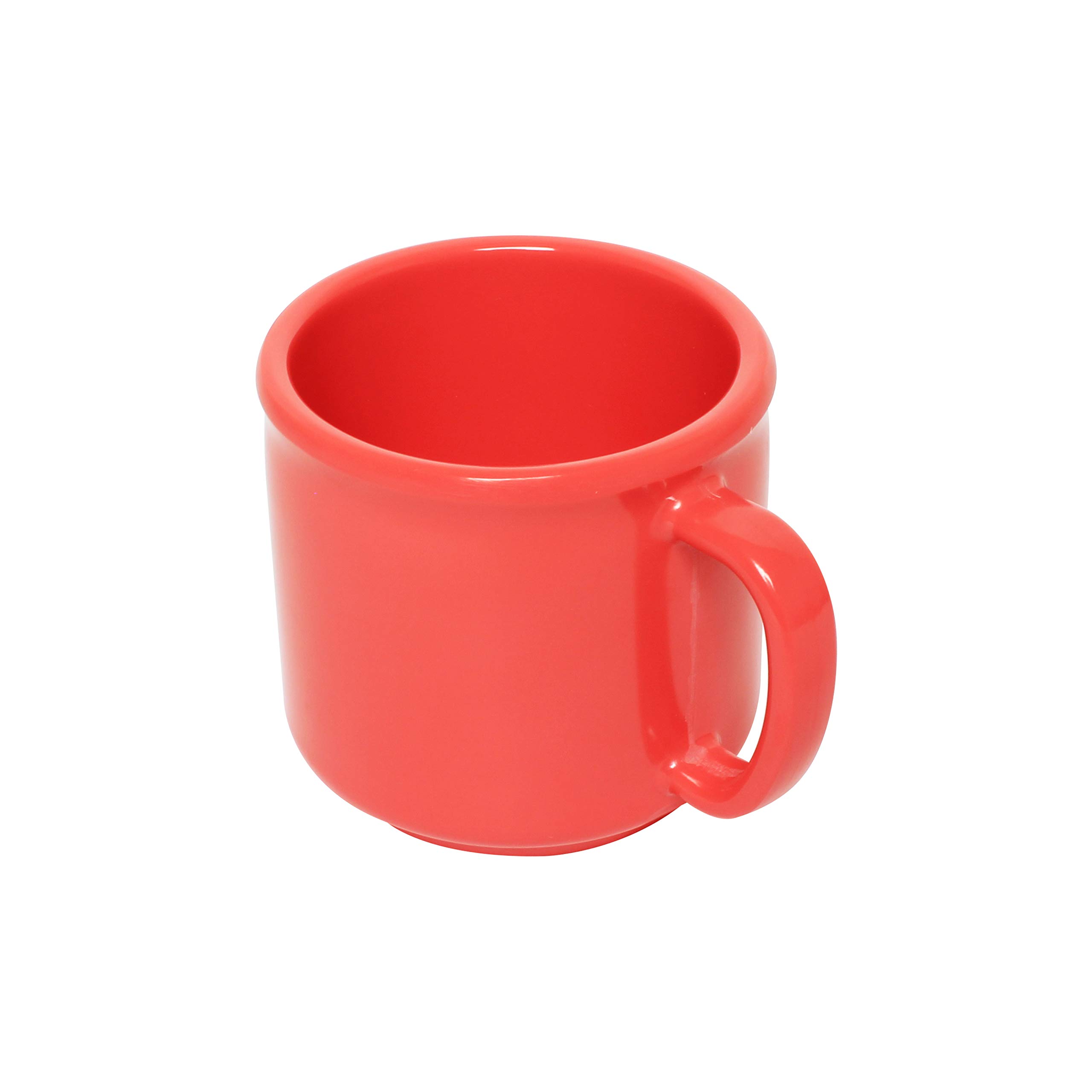 Thunder Group Orange Melamine Dinnerware 10 oz Mug - Set of 12 | Durable & Lightweight Coffee Cups for Restaurants, Cafes, and Outdoor Dining