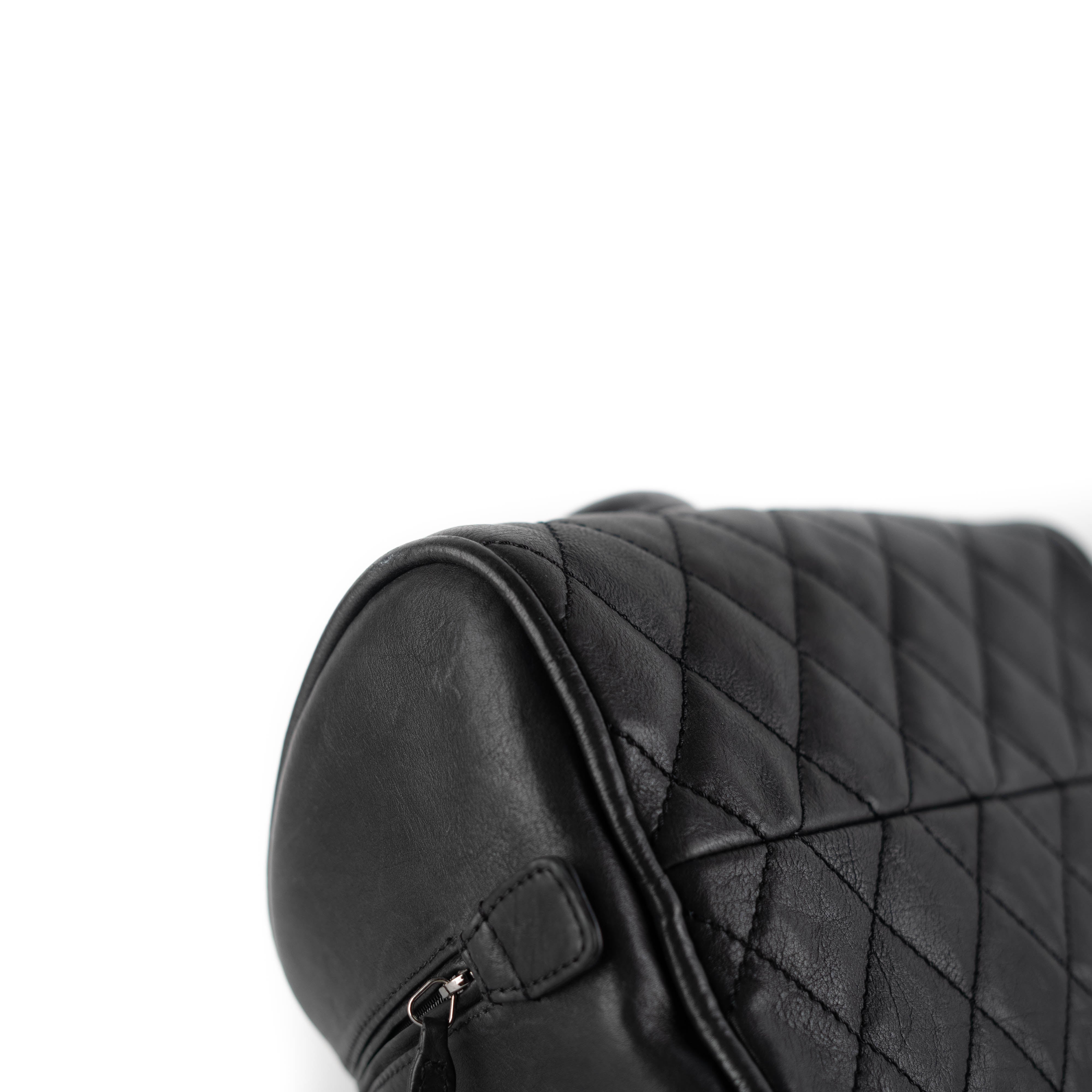Chanel Black Bowling Bag - Luxury Designer Handbag for Women | Perfect for Casual Outings, Shopping & Travel