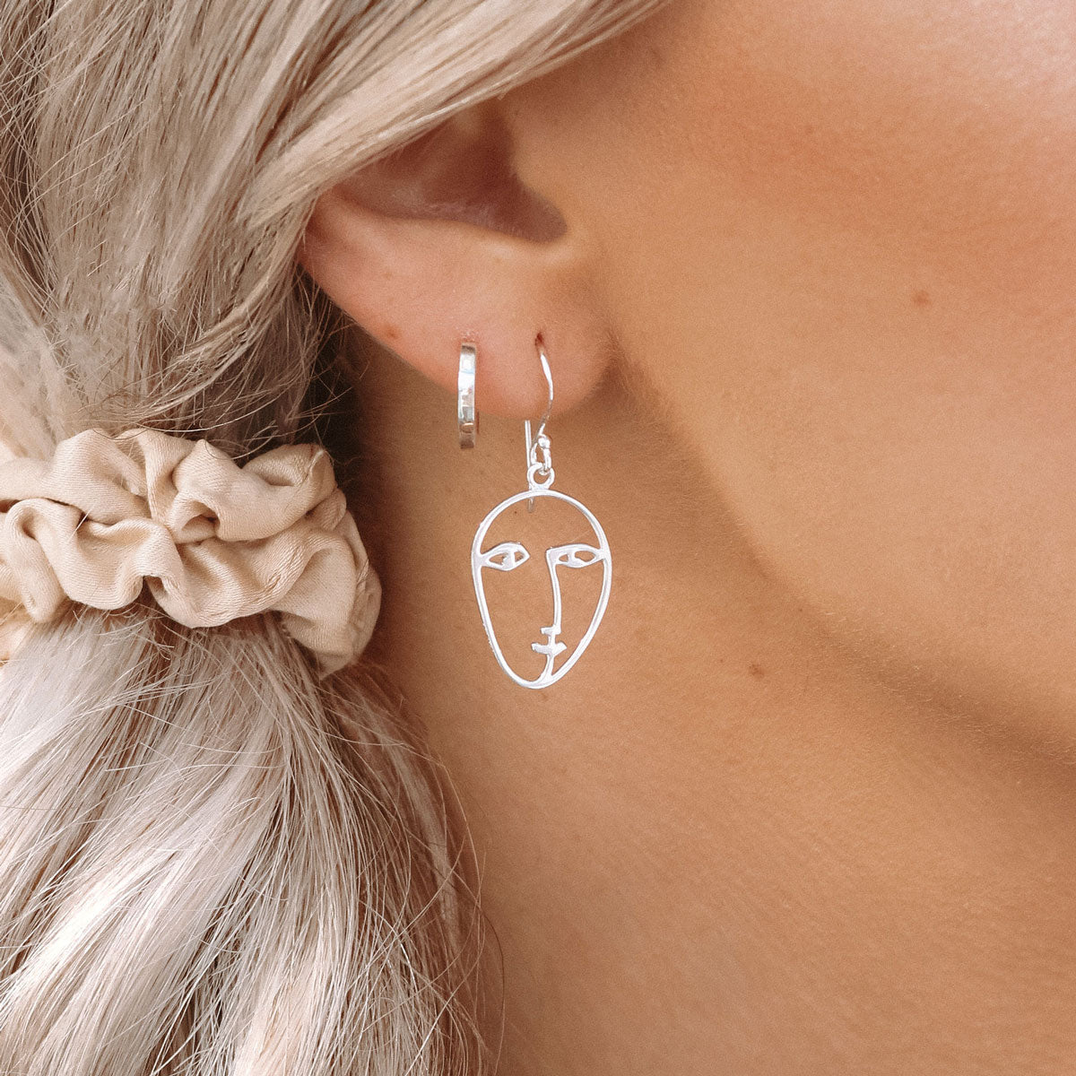 Small Square Huggies Earrings - Dainty & Minimalist Stud Earrings for Women, Perfect for Everyday Wear & Gift Giving