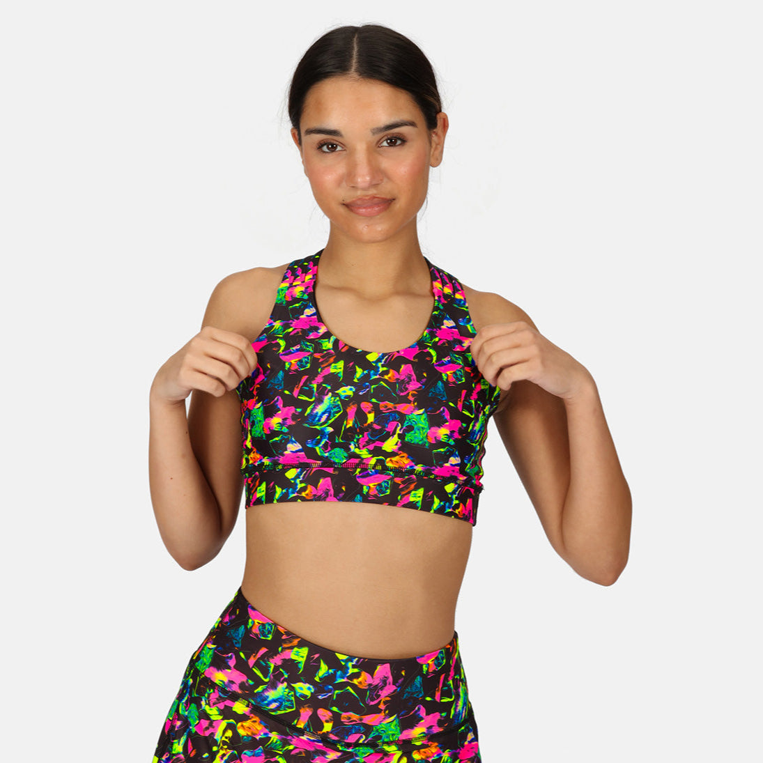 Dreamscape Cross Back Bra - Women's Supportive Sports Bra for Yoga, Running & Workouts | Comfortable & Breathable Activewear