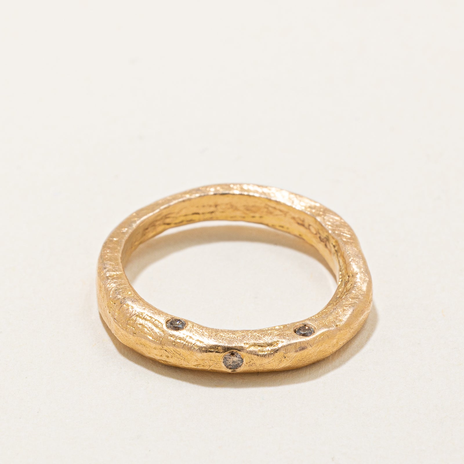 0.05ctw Scattered Diamond Abstract Ring - Size 6.5 - Elegant Stackable Ring for Women, Perfect for Everyday Wear, Date Nights & Special Occasions