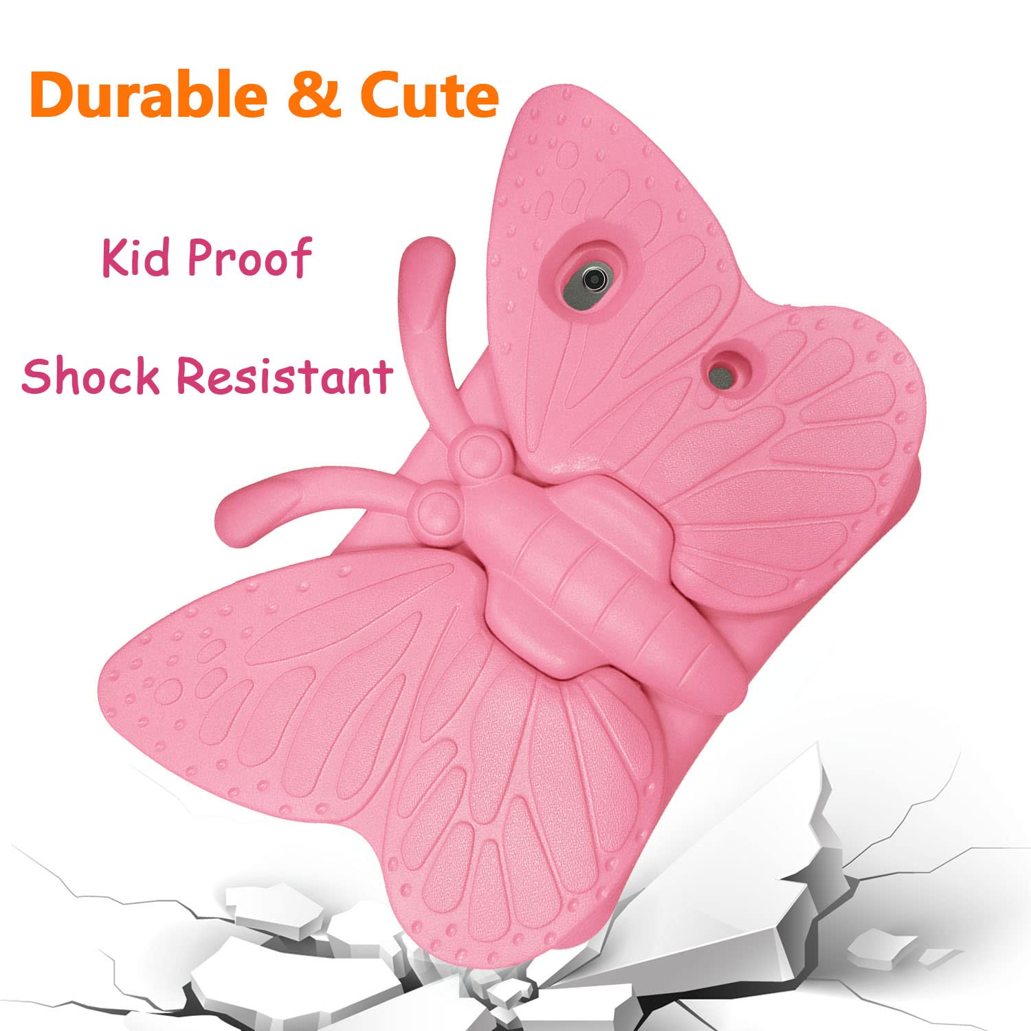 Cute Butterfly Shockproof EVA Foam Case for iPad 9th/8th/7th Gen 10.2