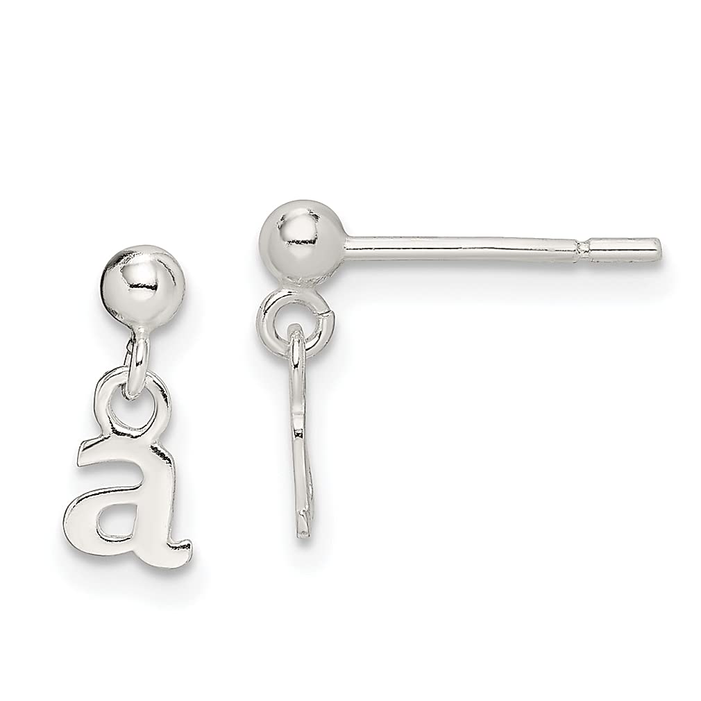 925 Silver Initial Drop Earrings for Women - Elegant Dangle Jewelry Gift for Her | Perfect for Parties & Date Nights