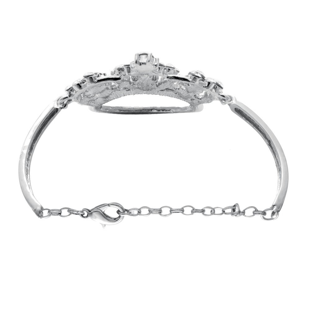 NOUMANDA Fashion Crystal Crown Bracelets for Women - Elegant Simple Jewelry for Parties, Weddings & Special Occasions