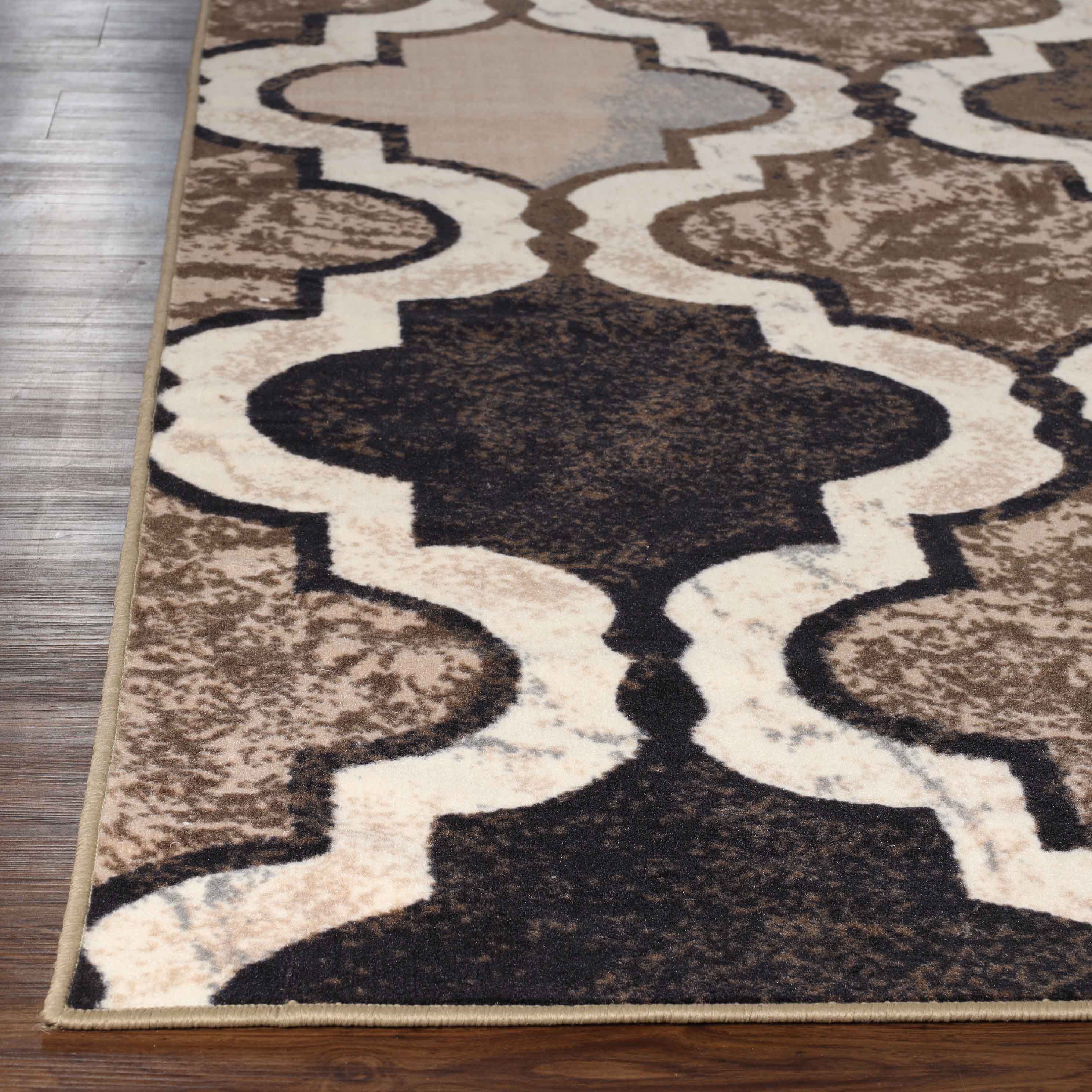 Viking Geometric Trellis Indoor Area Rug & Runner - Non-Slip Boho Chic Carpet for Living Room, Bedroom, Hallway - Perfect for Nordic Home Decor & Cozy Spaces