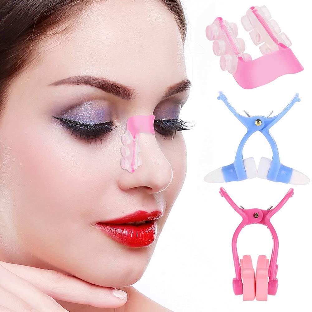 3 Pack Silicone Nose Lift Clips - Nose Up Lifting & Slimming Beauty Tools for Women | Nose Bridge Massager & Shaper | Perfect for Makeup, Skincare & Relaxation