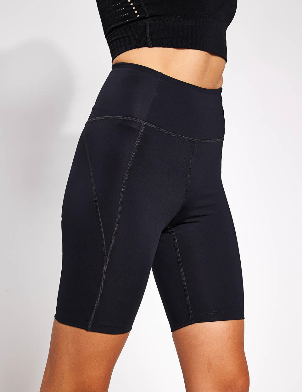 High Waisted Bike Shorts for Women - Black Compression Workout Shorts - Perfect for Cycling, Running & Yoga