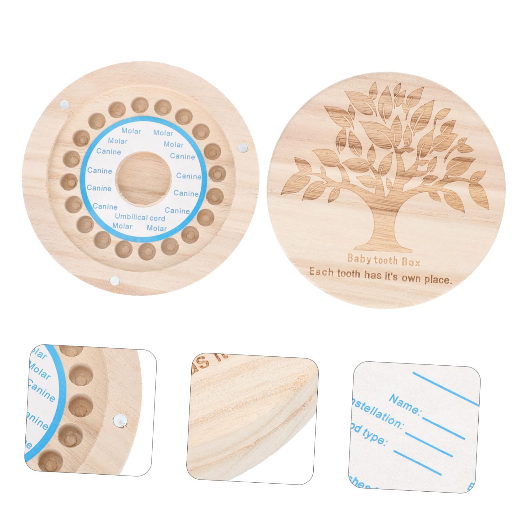 CIMAXIC Baby's First Tooth Keepsake Box - Memory Storage for Lost Teeth, Oral Care Holder - Perfect for Newborns, Toddlers & Keepsake Collectors (Great Baby Shower Gift & Milestone Organizer)